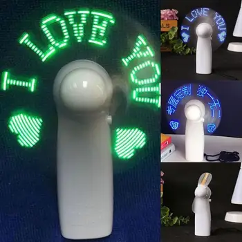 Portable Mini USB LED Fan Flexible DIY LED Cooler Cooling Fan Any Characters Messages Words Handheld Fans
Portable Mini USB LED Fan Flexible DIY LED Cooler Cooling Fan Any Characters Messages Words Handheld Fans