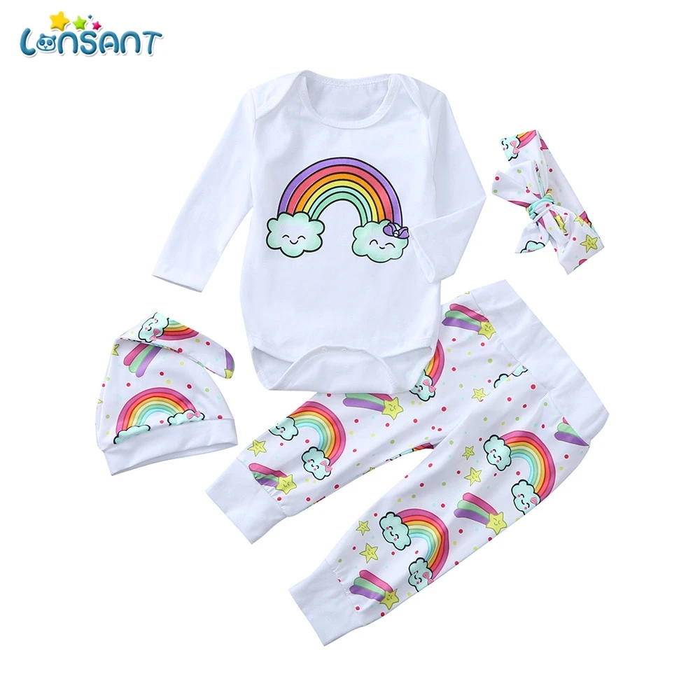 LONSANT Baby Clothes Set 3 PCS Newborn Baby Girl Boy Letter Rainbow Long Sleeve Romper Tops Bodysuit+Pants+Hat Clothes outfits
LONSANT Baby Clothes Set 3 PCS Newborn Baby Girl Boy Letter Rainbow Long Sleeve Romper Tops Bodysuit+Pants+Hat Clothes outfits