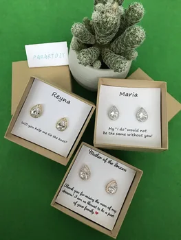 personalize Bridesmaid Gift,Custom teardrop Bridesmaid Earrings, Bridal Party Gift,Wedding Earrings, Cubic Zirconia Earrings
personalize Bridesmaid Gift,Custom teardrop Bridesmaid Earrings, Bridal Party Gift,Wedding Earrings, Cubic Zirconia Earrings