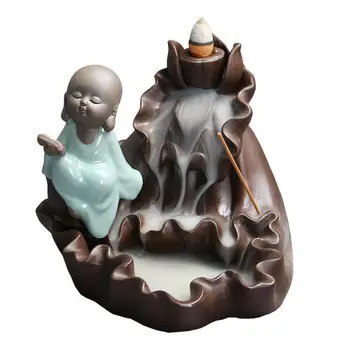 Lovely Little Monk Backflow Incense Holder Retro Flower Lotus Smoke Waterfall Backflow Incense Burner Ceramic Buddha Home Decro
Lovely Little Monk Backflow Incense Holder Retro Flower Lotus Smoke Waterfall Backflow Incense Burner Ceramic Buddha Home Decro