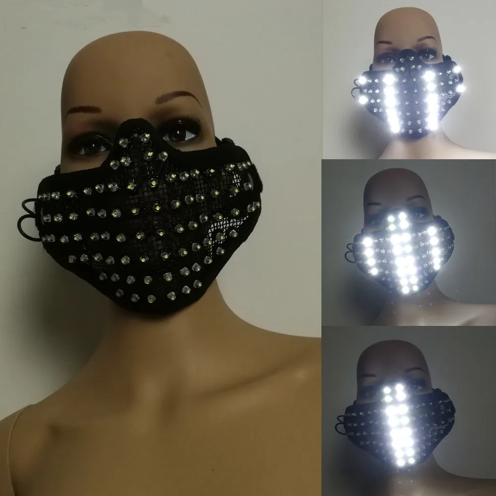 LED white Glowing Light Mask Hero Face Guard DJ mask Party Halloween Birthday LED Masks for show
LED white Glowing Light Mask Hero Face Guard DJ mask Party Halloween Birthday LED Masks for show