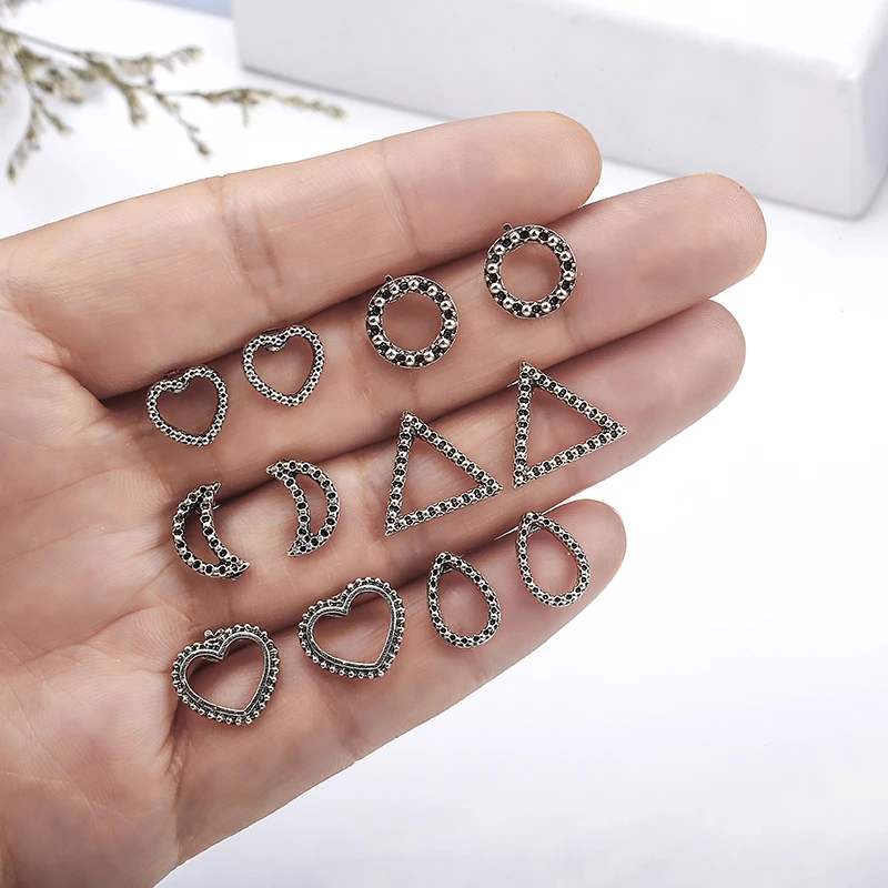 6 pair /set women Vintage bohemian earring earrings for women Boucle D'oreille dazzling jewelry Cubic Zirconia Opal Brincos E029
6 pair /set women Vintage bohemian earring earrings for women Boucle D'oreille dazzling jewelry Cubic Zirconia Opal Brincos E029