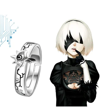 Creative NieR:Automata Ring Adjustable Anime YoRHa Type A No. 2 Rings S925 Sliver Jewelry for Women Men Costume Christmas Gift
Creative NieR:Automata Ring Adjustable Anime YoRHa Type A No. 2 Rings S925 Sliver Jewelry for Women Men Costume Christmas Gift