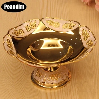 PEANDIM Royal Golden Plated Fruit Dish Dessert Sweet Plate Fruit Tray/Plate For Home Party Decoration
PEANDIM Royal Golden Plated Fruit Dish Dessert Sweet Plate Fruit Tray/Plate For Home Party Decoration