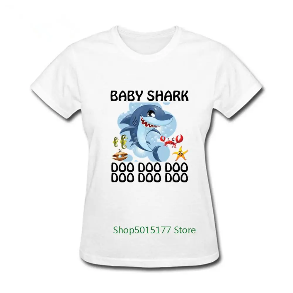 Baby Shark Doo Print Cartoon Crab Starfish Shell Funny Girl T shirt Happy Birthday Present Women T-shirt Summer Clothes
Baby Shark Doo Print Cartoon Crab Starfish Shell Funny Girl T shirt Happy Birthday Present Women T-shirt Summer Clothes