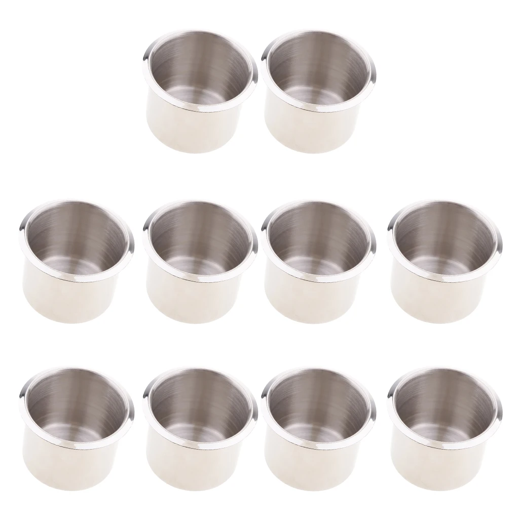 10 Pcs 68x55mm Stainless Steel Recessed Cup Drink Holder Cup Bottle Can Stand Bracket For Marine Boat RV Camper Trailer Yacht
10 Pcs 68x55mm Stainless Steel Recessed Cup Drink Holder Cup Bottle Can Stand Bracket For Marine Boat RV Camper Trailer Yacht