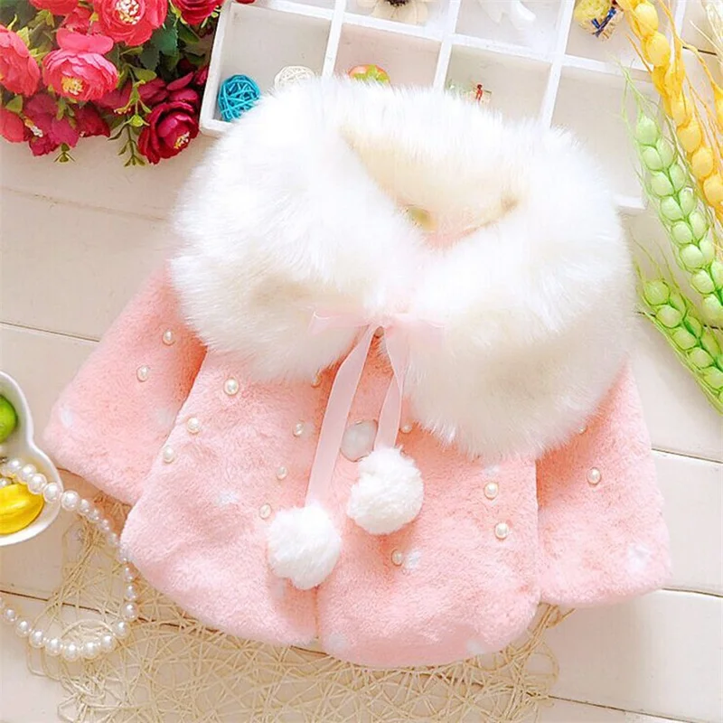 Warm Thick Fleece Shawl Collar Clothes Infant Girls Fur Winter Cape Kids Outwear Autumn Coat Cloak Princess Jacket for Baby Cape
Warm Thick Fleece Shawl Collar Clothes Infant Girls Fur Winter Cape Kids Outwear Autumn Coat Cloak Princess Jacket for Baby Cape