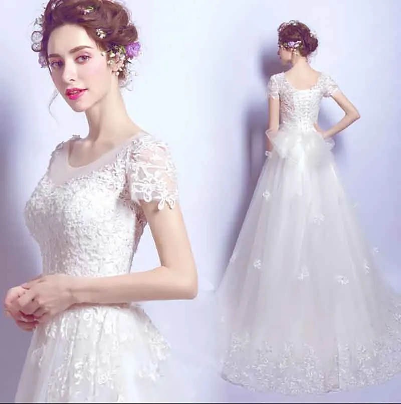 Large Size 5XL Custom Luxury Evening White Dress Wedding Embroidery Lace Slash Neck Short Sleeve Bridal Party Dress For Lady 4XL
Large Size 5XL Custom Luxury Evening White Dress Wedding Embroidery Lace Slash Neck Short Sleeve Bridal Party Dress For Lady 4XL
