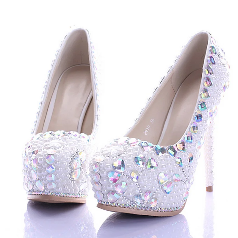 White Pearl High Heel Shoes Crystal Platform Bridal Wedding Shoes Diamond Rhinestone Women Shoes Formal Gown Prom Shoes
White Pearl High Heel Shoes Crystal Platform Bridal Wedding Shoes Diamond Rhinestone Women Shoes Formal Gown Prom Shoes