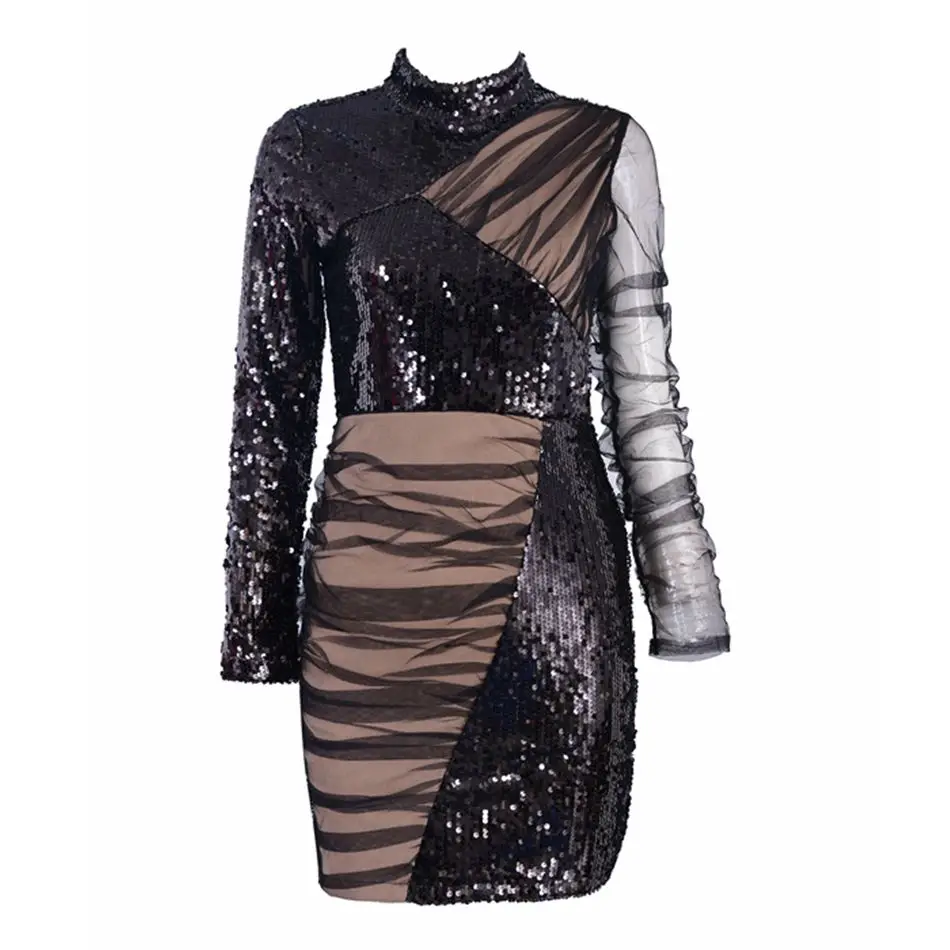 Newest Fashion Celebrity Evening Party Dress Women Black Long Sleeve Sequined Elegant Sexy Night Out Club Dress Women Vestidos
Newest Fashion Celebrity Evening Party Dress Women Black Long Sleeve Sequined Elegant Sexy Night Out Club Dress Women Vestidos