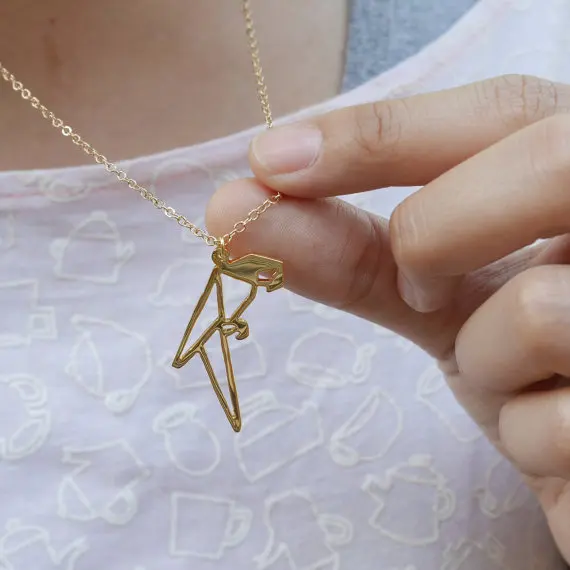 Wholesale Trendy Gold Color Silver Color Parrot Necklace Women Origami Statement Necklace Geometric Bird Kolye Cs Go Collares
Wholesale Trendy Gold Color Silver Color Parrot Necklace Women Origami Statement Necklace Geometric Bird Kolye Cs Go Collares