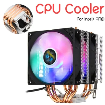 3 Pin Dual Fans CPU Cooler 4 Heat Pipes Colorful LED Light CPU Cooling Fan Cooler Heatsink for Intel 775/1150/1151/1155/1366 AMD
3 Pin Dual Fans CPU Cooler 4 Heat Pipes Colorful LED Light CPU Cooling Fan Cooler Heatsink for Intel 775/1150/1151/1155/1366 AMD