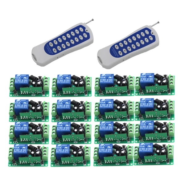 DC 12V 10A relay 1CH wireless RF Remote Control Switch 2 Transmitter+ 16 Receiver FOR LED LIGHT SKU: 5442
DC 12V 10A relay 1CH wireless RF Remote Control Switch 2 Transmitter+ 16 Receiver FOR LED LIGHT SKU: 5442
