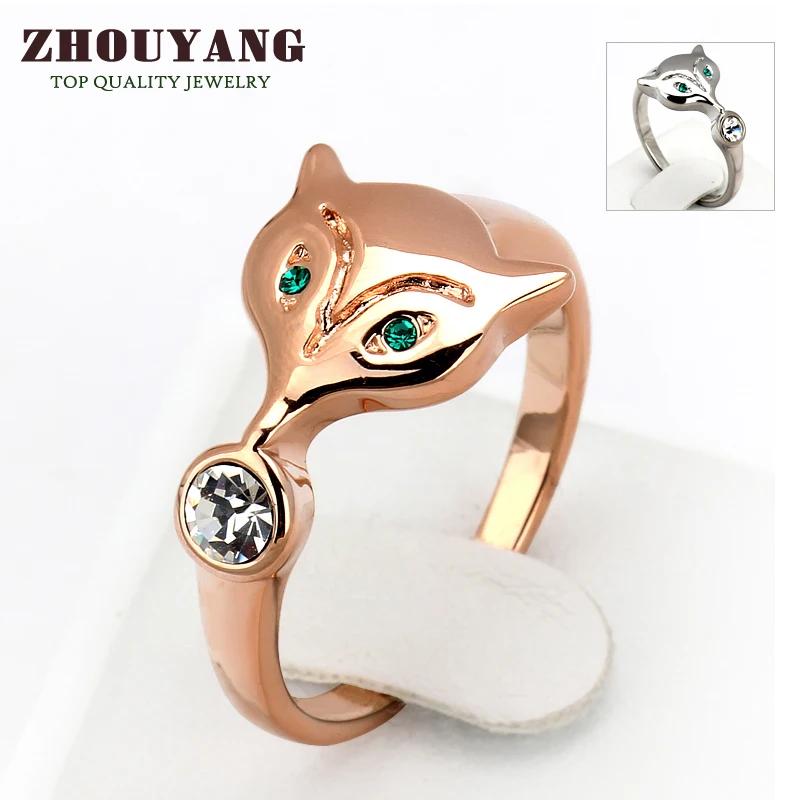 Top Quality Lovely Fox Rose Gold Color Fashion Ring Austrian Crystals Full Sizes ZYR363 ZYR364
Top Quality Lovely Fox Rose Gold Color Fashion Ring Austrian Crystals Full Sizes ZYR363 ZYR364