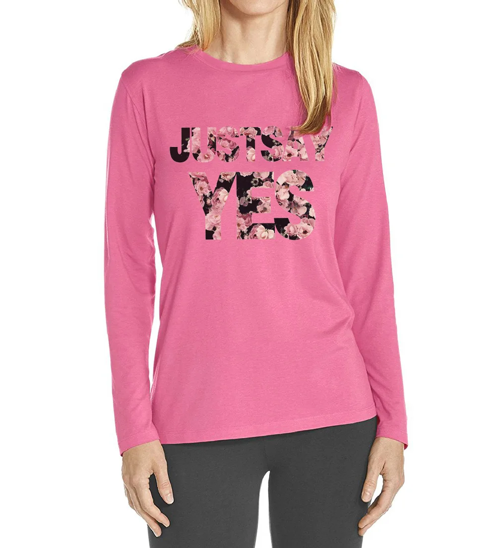 2017 new arrival just say yes letters print t-shirts top women cotton harajuku long sleeve tops female hip-hop camisetas mujer
2017 new arrival just say yes letters print t-shirts top women cotton harajuku long sleeve tops female hip-hop camisetas mujer