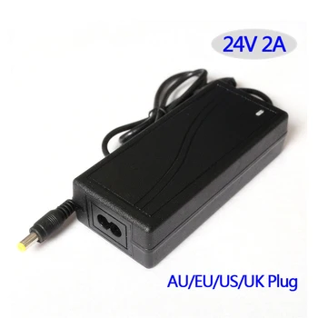 

Switching power supply AC/DC adapter 24V 2A 48W Table type EU/USA/AU/UK plug available, please let us know when ordering.