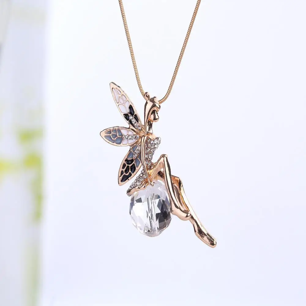 Brand new Korean sweater chain angel necklace crystal ball pendant necklace wholesale point
Brand new Korean sweater chain angel necklace crystal ball pendant necklace wholesale point