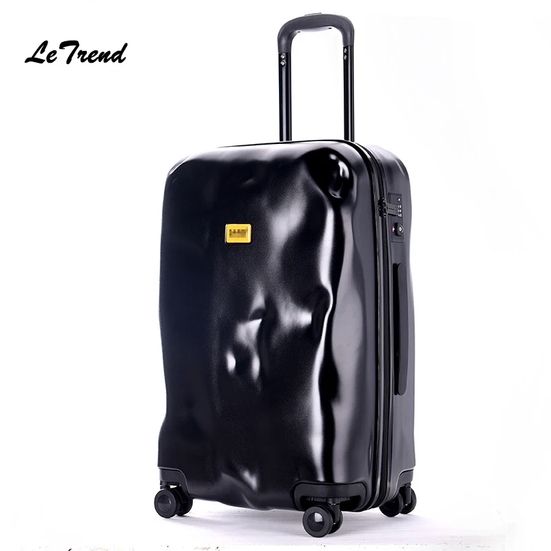Image Letrend New Fashion Italian Originality Damage Rolling Luggage Women Trolley 20 inch Boarding Box Suitcases Travel Bag Trunk