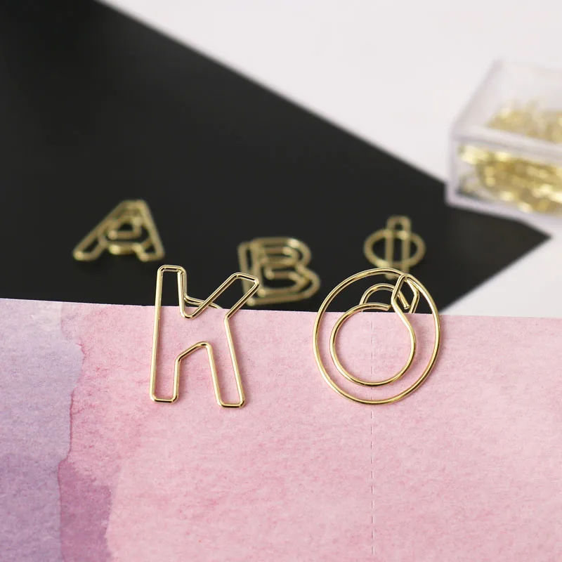 TUTU 10pcs/box letter Shape gold Paper Clips Kawaii Stationery letter Binder Clips Photos Tickets Notes Letter Paper Clip H0280
TUTU 10pcs/box letter Shape gold Paper Clips Kawaii Stationery letter Binder Clips Photos Tickets Notes Letter Paper Clip H0280