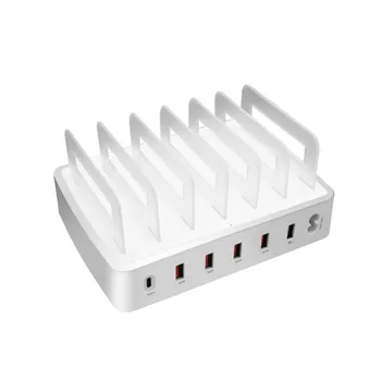 6 Port USB Charging Station Smart Desktop Charging Organizer Stand with Fast Charging QC 3.1 Port and Type C Port
6 Port USB Charging Station Smart Desktop Charging Organizer Stand with Fast Charging QC 3.1 Port and Type C Port