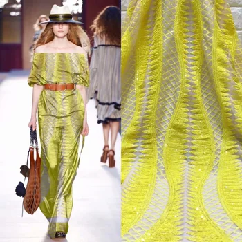 Yellow Sequins Lace Fabric 2019 High Quality African Evening Dress Fabrics New Nigeria Sequined Embroidered Mesh Net Lace Fabric
Yellow Sequins Lace Fabric 2019 High Quality African Evening Dress Fabrics New Nigeria Sequined Embroidered Mesh Net Lace Fabric