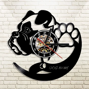 1Piece Bulldog Design Personalized 12" Vinyl Record Wall Clock Wall Art Home Decor Animals Customize Name Timepiece Wall Watch
1Piece Bulldog Design Personalized 12" Vinyl Record Wall Clock Wall Art Home Decor Animals Customize Name Timepiece Wall Watch