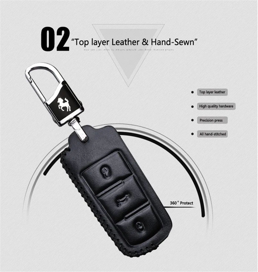 Key Case Cover Chain For VW (3)