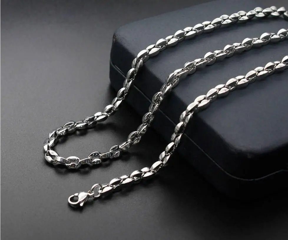Fashion simple titanium steel coffee beans stainless steel necklace female necklace models elegant Jewelry Making XL058
Fashion simple titanium steel coffee beans stainless steel necklace female necklace models elegant Jewelry Making XL058