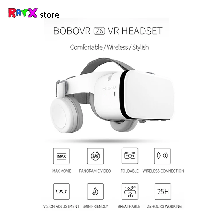 Bobovr Z6 VR 3D Glasses Virtual Reality Mini Cardboard Helmet VR Glasses Headsets BOBO VR for 4-6 inch Mobile Phone
Bobovr Z6 VR 3D Glasses Virtual Reality Mini Cardboard Helmet VR Glasses Headsets BOBO VR for 4-6 inch Mobile Phone
