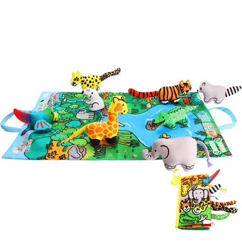 Jollybaby Baby Reading Educational Toys Rustle Sound Rattle Bell 3D Animals Soft Cloth Book For Newborns Gifts Crawling Mat
Jollybaby Baby Reading Educational Toys Rustle Sound Rattle Bell 3D Animals Soft Cloth Book For Newborns Gifts Crawling Mat