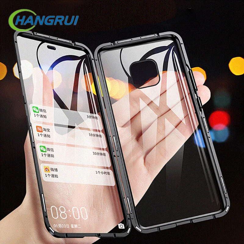 Hangrui Magnetic Metal Frame Case For Huawei P30 Pro Case 360 Full Protective Clear Tempered Glass Back Cover Hauwei P30pro Case
Hangrui Magnetic Metal Frame Case For Huawei P30 Pro Case 360 Full Protective Clear Tempered Glass Back Cover Hauwei P30pro Case