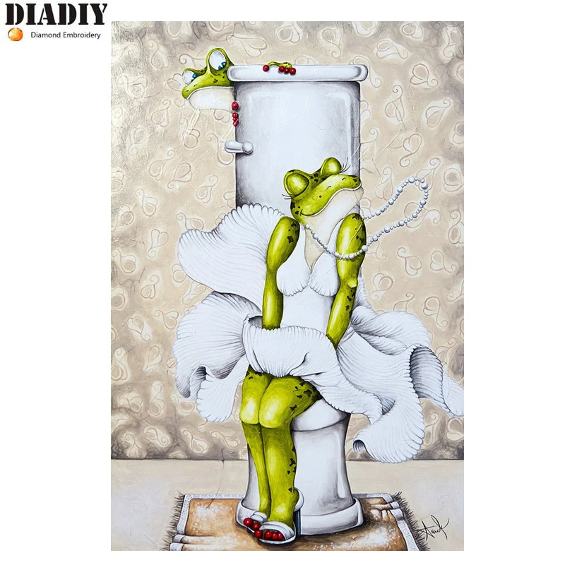 Full round Diamond 5D DIY Diamond Painting Toilet frog Embroidery Cross Stitch Rhinestone Mosaic Painting Decor
Full round Diamond 5D DIY Diamond Painting Toilet frog Embroidery Cross Stitch Rhinestone Mosaic Painting Decor