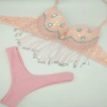 Venus Vacation 2018 Sexy hot girl bikini set paillette tassels swimwear crystal sexy women biquini push up new design beachwear
Venus Vacation 2018 Sexy hot girl bikini set paillette tassels swimwear crystal sexy women biquini push up new design beachwear