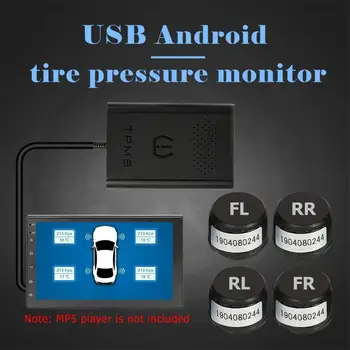Car TPMS Tire Pressure Monitoring System USB For Android Navigation MP5 Player Auto Security Tyre Pressure Alarm Systems Hot
Car TPMS Tire Pressure Monitoring System USB For Android Navigation MP5 Player Auto Security Tyre Pressure Alarm Systems Hot