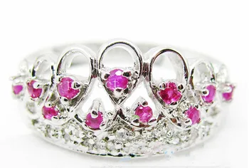 Ruby ring Natural and real ruby 925 sterling silver For men or women Crown ring 0.1ct*3pcs,0.05ct*8pcs gems #15041207
Ruby ring Natural and real ruby 925 sterling silver For men or women Crown ring 0.1ct*3pcs,0.05ct*8pcs gems #15041207