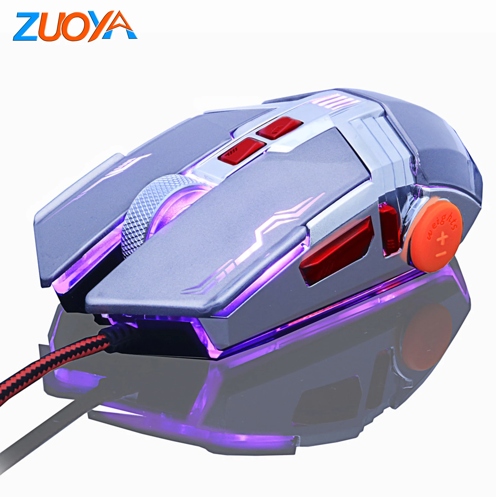 ZUOYA игровая мышь профессиональная геймерская Проводная оптическая Регулируемая