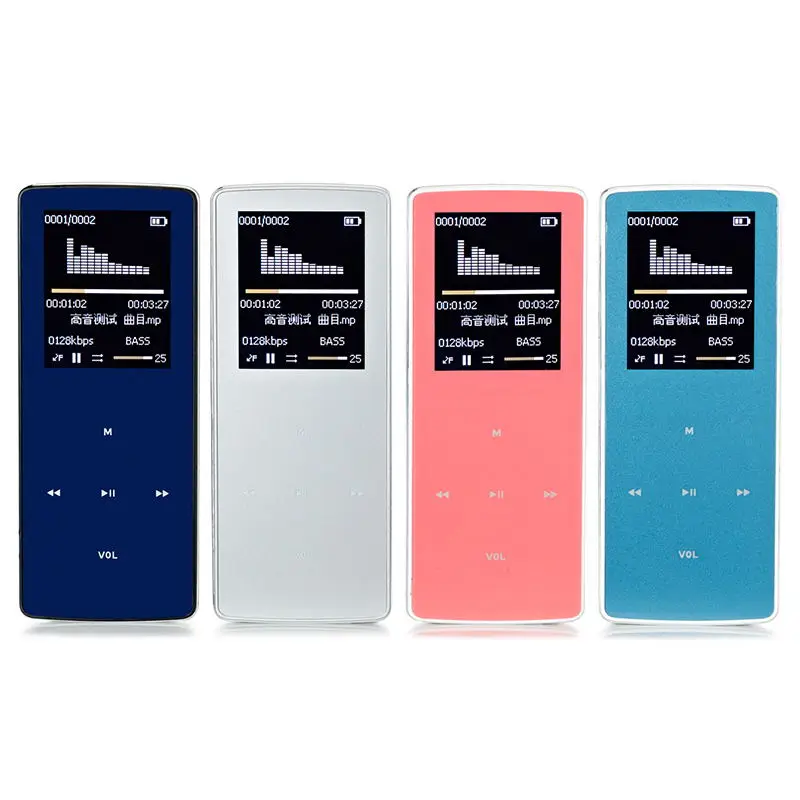 ONN W6 Bluetooth MP3 8 ГБ карты памяти плеер с Диктофон/e-книги/fm радио/видео /просмотр