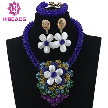 Trendy Multicolor Flower Pendant Statement Necklace Set Royal Blue Crystal Beaded Bridal Jewelry Set Lady Free Shipping ABL679
Trendy Multicolor Flower Pendant Statement Necklace Set Royal Blue Crystal Beaded Bridal Jewelry Set Lady Free Shipping ABL679