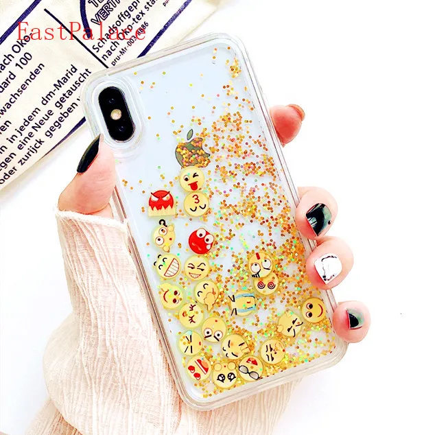 Luxury 3D Kawaii Quicksand Glitter Emoji Liquid Case for IPhone X XS 10 8 7 6 S 6S Plus 8plus Phone Cover Cute Cartoon Shell
Luxury 3D Kawaii Quicksand Glitter Emoji Liquid Case for IPhone X XS 10 8 7 6 S 6S Plus 8plus Phone Cover Cute Cartoon Shell