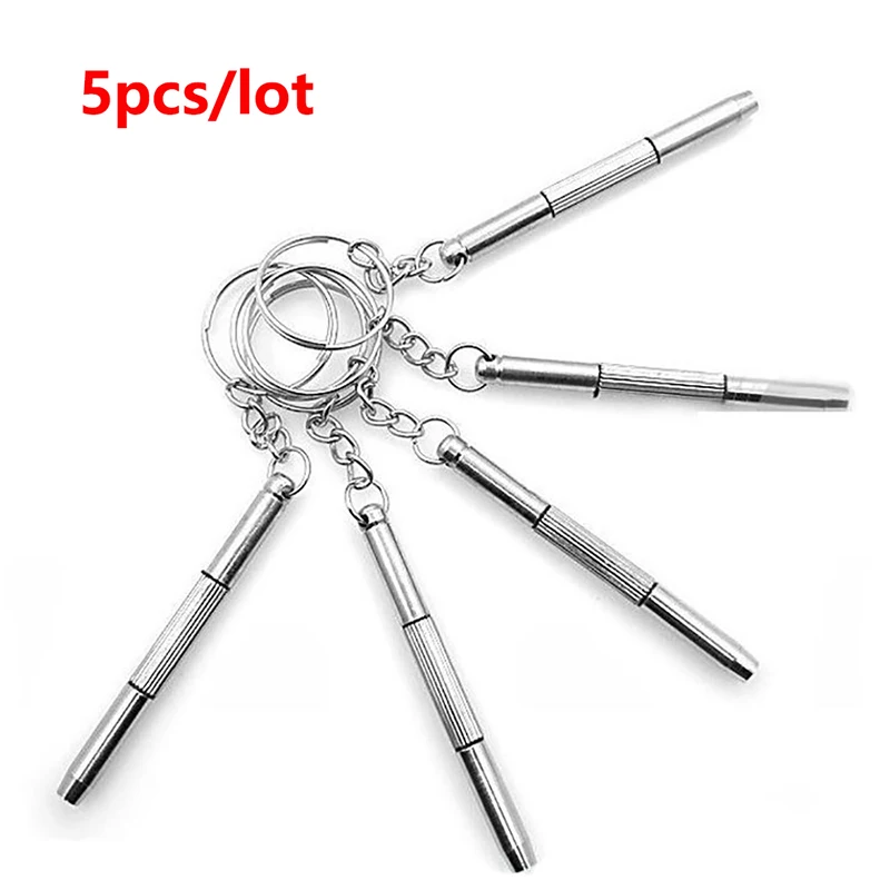 5Pcs Multi-function Metal Key Ring Screwdriver Set 1.5 Flat+1.5 Phillips+2.5 Hex Socket for iPhone 6S &Spectacles Repair Tools
5Pcs Multi-function Metal Key Ring Screwdriver Set 1.5 Flat+1.5 Phillips+2.5 Hex Socket for iPhone 6S &Spectacles Repair Tools