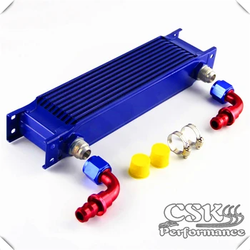 10 Row AN10 Aluminum Engine Oil Cooler Radiator + 2pcs 90 Degree fittings Blue
10 Row AN10 Aluminum Engine Oil Cooler Radiator + 2pcs 90 Degree fittings Blue
