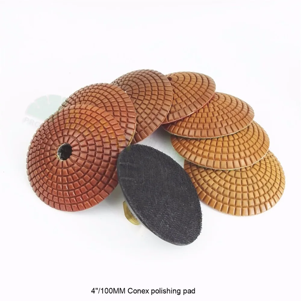 7pcs/set (each grit 1pc) convex wet diamond polishing pads with backer Marble granite ceramic Diameter 100mm convex sanding disc
7pcs/set (each grit 1pc) convex wet diamond polishing pads with backer Marble granite ceramic Diameter 100mm convex sanding disc