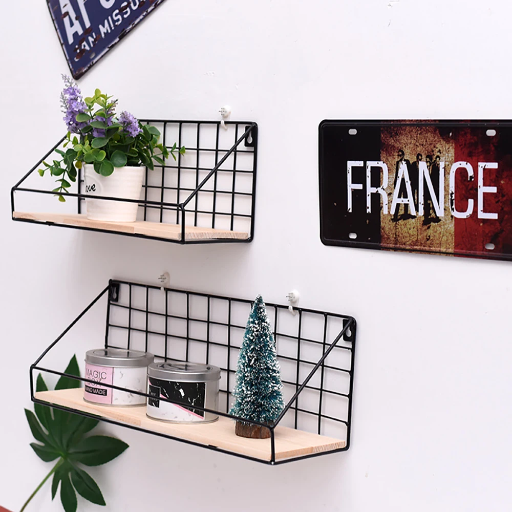 Wooden Iron Wall Shelf Wall Mounted Storage Rack Organization For Kitchen Bedroom Home Decor Kid Room DIY Wall Decoration Holder
Wooden Iron Wall Shelf Wall Mounted Storage Rack Organization For Kitchen Bedroom Home Decor Kid Room DIY Wall Decoration Holder