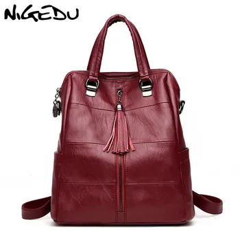 Fashion tassel Women Backpacks Large capacity multifunctional backpack female shoulder bag big PU leather Travel schoolbag bolsa
Fashion tassel Women Backpacks Large capacity multifunctional backpack female shoulder bag big PU leather Travel schoolbag bolsa