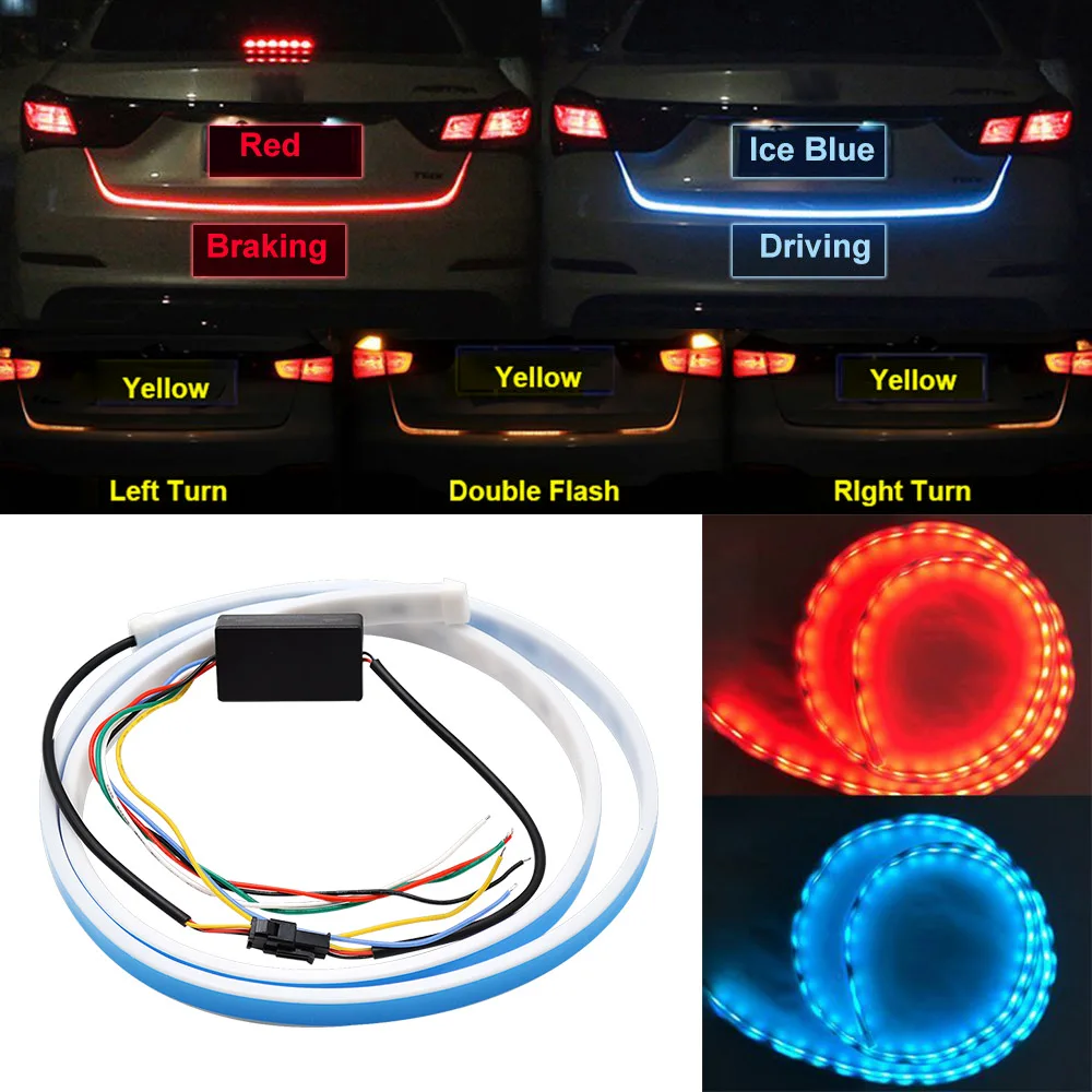 Tail Light Flexible Car Tail Trunk Brake Reversing Turn Signal Light Lamp 5050 Led Running Signal Light Flowing Warning Light
Tail Light Flexible Car Tail Trunk Brake Reversing Turn Signal Light Lamp 5050 Led Running Signal Light Flowing Warning Light