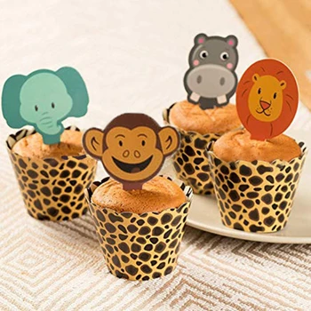 Taoup 24pcs Paper Jungle Animals Cake Wrapper Safari Birthday Party Cake Stand Cake Decorating Supplies Baby Shower Decor Boys
Taoup 24pcs Paper Jungle Animals Cake Wrapper Safari Birthday Party Cake Stand Cake Decorating Supplies Baby Shower Decor Boys