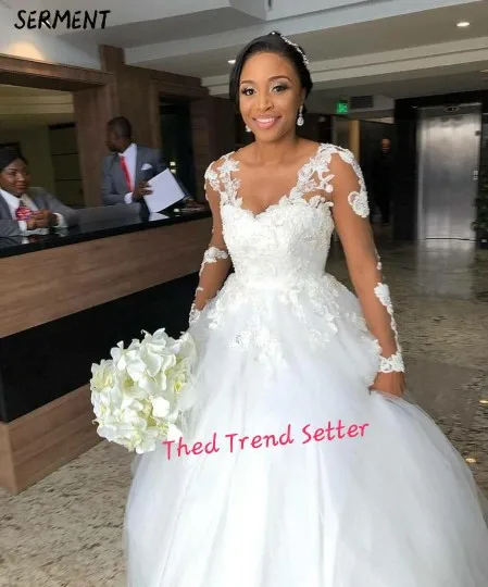 Wedding 2019 New Sexy Fishtail Wedding Dress Shoulder V-neck Water Soluble Lace Wedding Dress Tail Wedding Dress
