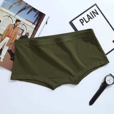 2019 hot Solid color cotton men's boxer Seamless body waist boxer pants Breathable soft men's underwear gay
2019 hot Solid color cotton men's boxer Seamless body waist boxer pants Breathable soft men's underwear gay