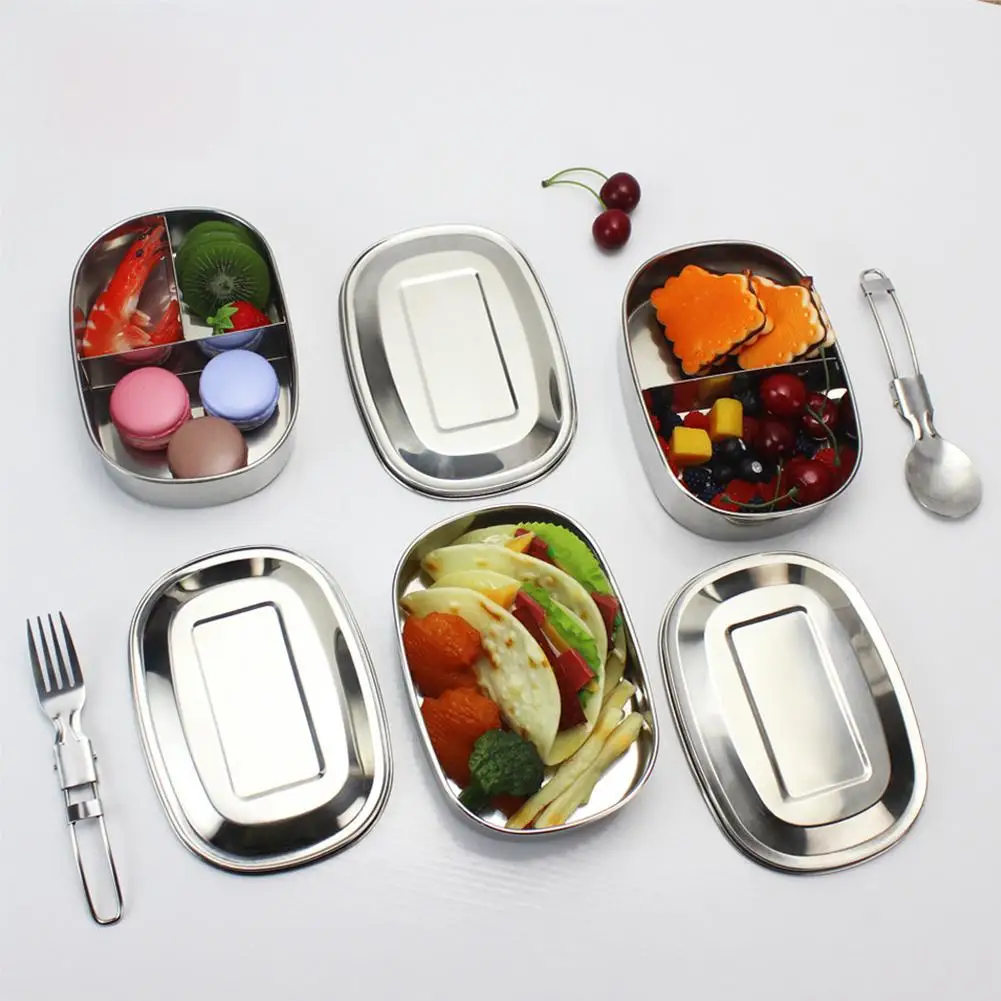 304 Stainless Steel Square Lunch Box with Buckle Leak-Proof Food Container Bento Box
304 Stainless Steel Square Lunch Box with Buckle Leak-Proof Food Container Bento Box