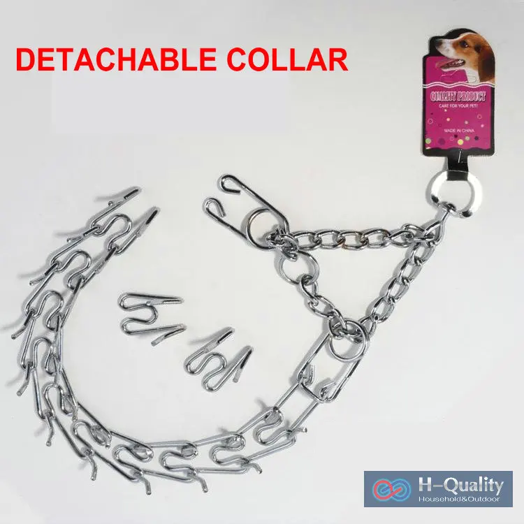 Stainless Steel Detachable And Adjustable L Size Dog Training Chain Prong Collar For Big Pets
Stainless Steel Detachable And Adjustable L Size Dog Training Chain Prong Collar For Big Pets
